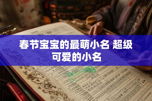 春节宝宝的最萌小名 超级可爱的小名 春节宝宝的最萌小名 超级可爱的小名