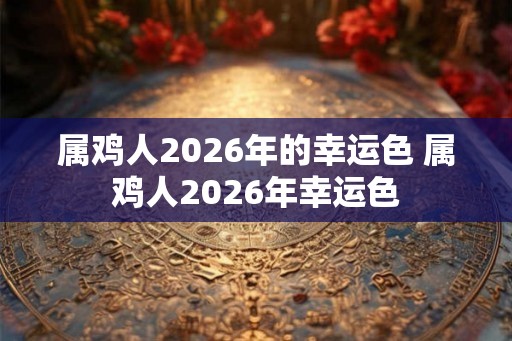 属鸡人2026年的幸运色 属鸡人2026年幸运色 属鸡人2026年的幸运色 属鸡人2026年幸运色