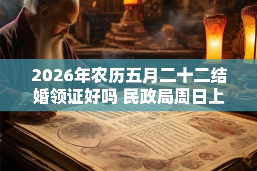 2026年农历五月二十二结婚领证好吗 民政局周日上班吗