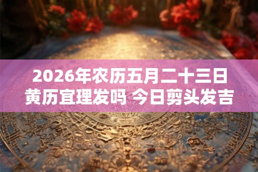 2026年农历五月二十三日黄历宜理发吗 今日剪头发吉利吗