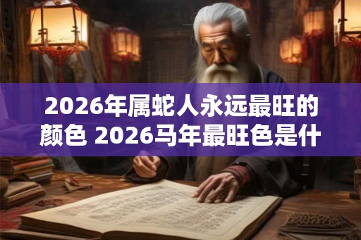 2026年属蛇人永远最旺的颜色 2026马年最旺色是什么 2026年属蛇人永远最旺的颜色 2026马年最旺色是什么