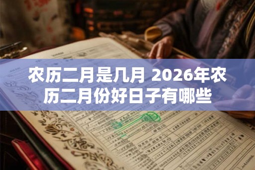 农历二月是几月 2026年农历二月份好日子有哪些