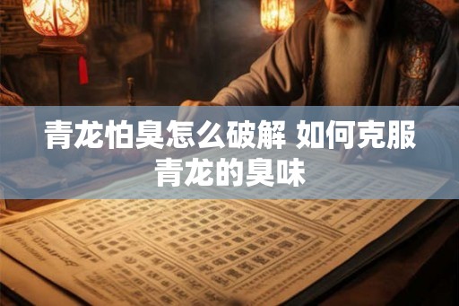 青龙怕臭怎么破解 如何克服青龙的臭味