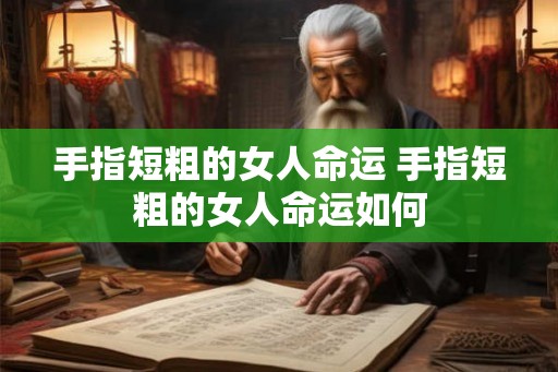 手指短粗的女人命运 手指短粗的女人命运如何 手指短粗的女人命运 手指短粗的女人命运如何