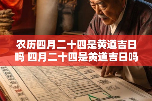 农历四月二十四是黄道吉日吗 四月二十四是黄道吉日吗