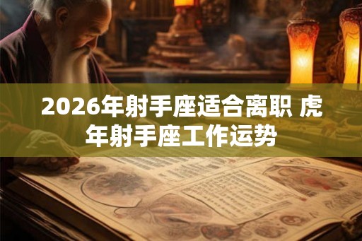 2026年射手座适合离职 虎年射手座工作运势