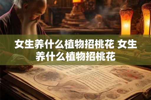 女生养什么植物招桃花 女生养什么植物招桃花