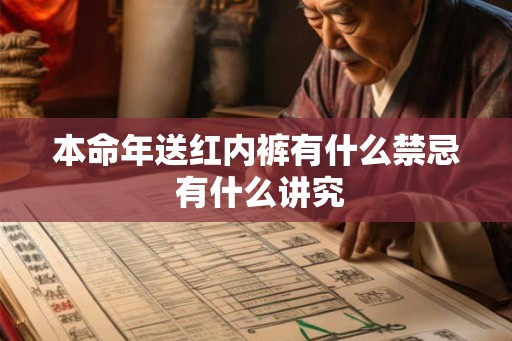 本命年送红内裤有什么禁忌 有什么讲究
