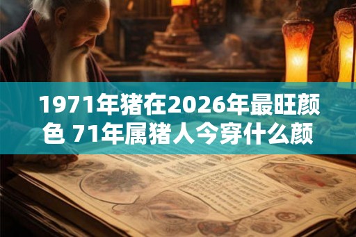 1971年猪在2026年最旺颜色 71年属猪人今穿什么颜色大旺