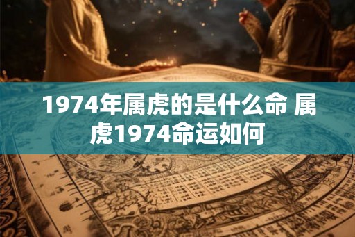 1974年属虎的是什么命 属虎1974命运如何