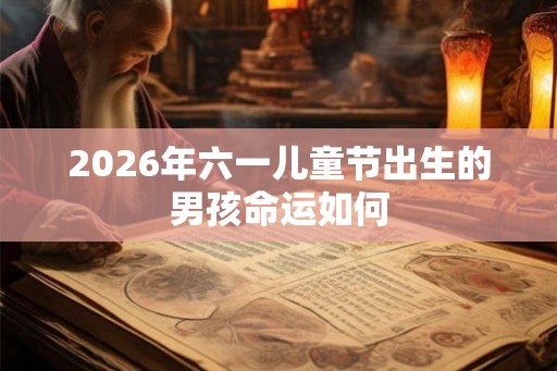 2026年六一儿童节出生的男孩命运如何