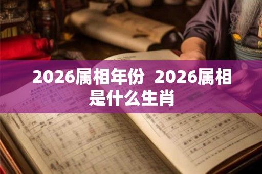 2026属相年份  2026属相是什么生肖