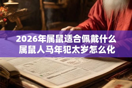 2026年属鼠适合佩戴什么 属鼠人马年犯太岁怎么化解