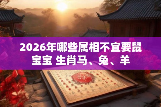 2026年哪些属相不宜要鼠宝宝 生肖马、兔、羊