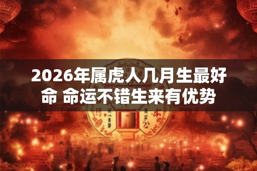 2026年属虎人几月生最好命 命运不错生来有优势 2026年属虎人几月生最好命 命运不错生来有优势