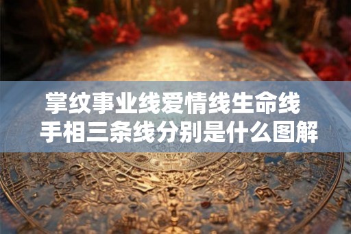 掌纹事业线爱情线生命线  手相三条线分别是什么图解