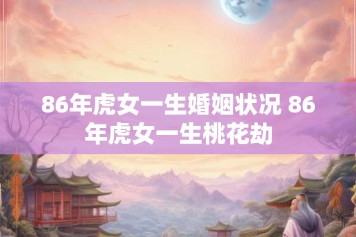 86年虎女一生婚姻状况 86年虎女一生桃花劫