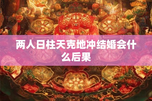 两人日柱天克地冲结婚会什么后果