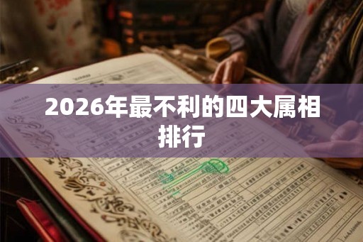 2026年最不利的四大属相排行