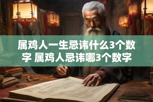 属鸡人一生忌讳什么3个数字 属鸡人忌讳哪3个数字
