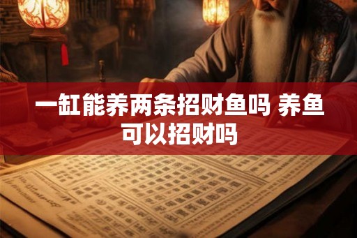 一缸能养两条招财鱼吗 养鱼可以招财吗