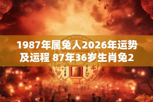 1987年属兔人2026年运势及运程 87年36岁生肖兔2026年每月运势