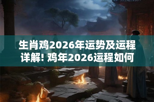 生肖鸡2026年运势及运程详解! 鸡年2026运程如何