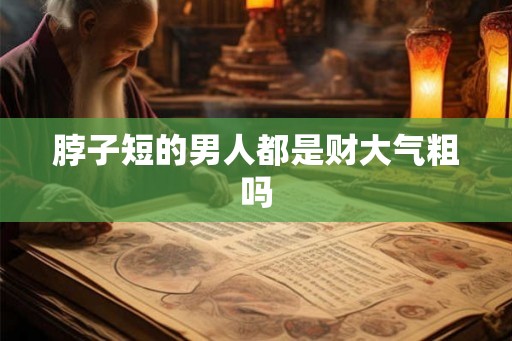 脖子短的男人都是财大气粗吗