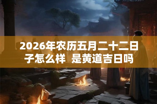 2026年农历五月二十二日子怎么样  是黄道吉日吗