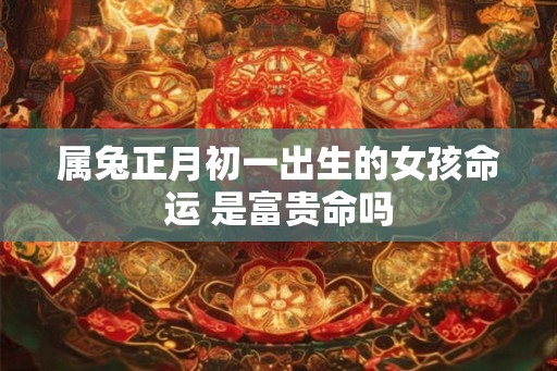 属兔正月初一出生的女孩命运 是富贵命吗