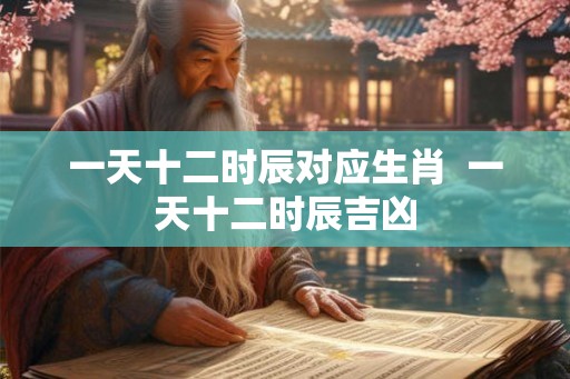 一天十二时辰对应生肖  一天十二时辰吉凶