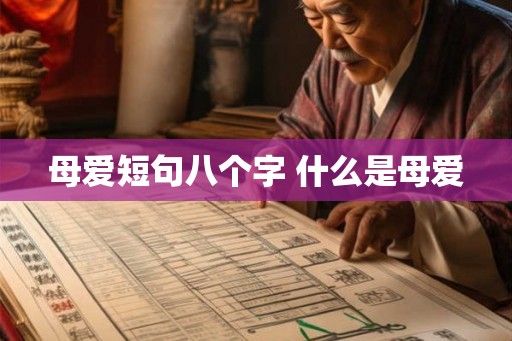 母爱短句八个字 什么是母爱
