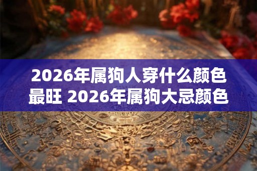 2026年属狗人穿什么颜色最旺 2026年属狗大忌颜色