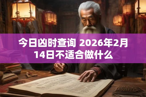 今日凶时查询 2026年2月14日不适合做什么