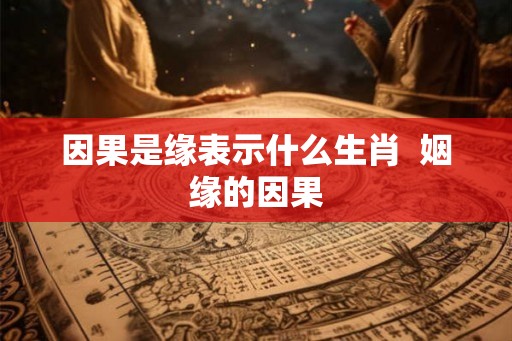 因果是缘表示什么生肖  姻缘的因果