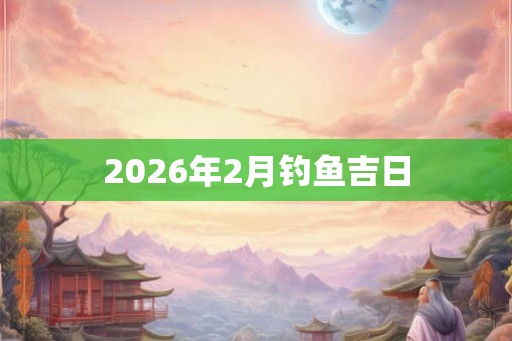 2026年2月钓鱼吉日
