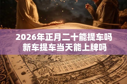 2026年正月二十能提车吗 新车提车当天能上牌吗