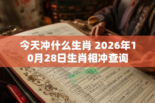 今天冲什么生肖 2026年10月28日生肖相冲查询