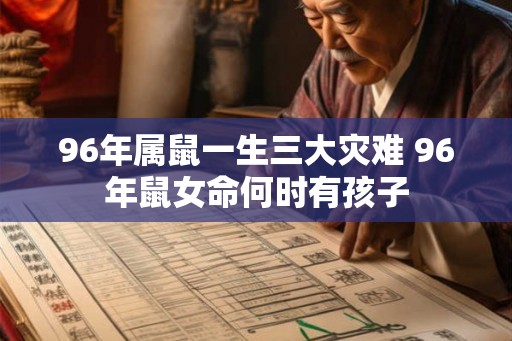 96年属鼠一生三大灾难 96年鼠女命何时有孩子