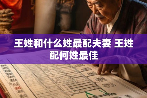 王姓和什么姓最配夫妻 王姓配何姓最佳 王姓和什么姓最配夫妻 王姓配何姓最佳