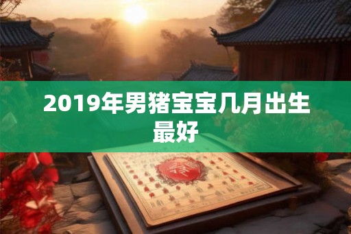 2019年男猪宝宝几月出生最好