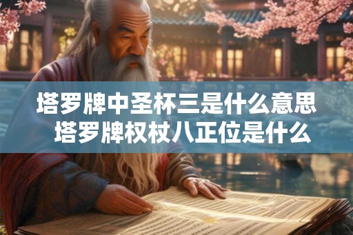 塔罗牌中圣杯三是什么意思 塔罗牌权杖八正位是什么意思 塔罗牌中圣杯三是什么意思 塔罗牌权杖八正位是什么意思