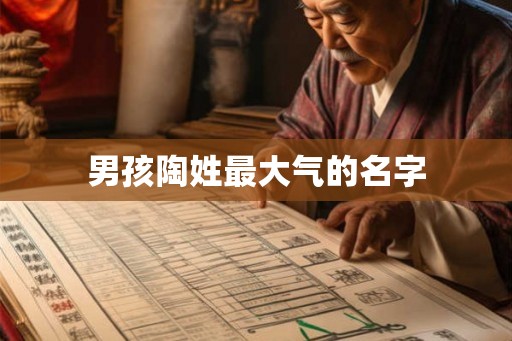 男孩陶姓最大气的名字
