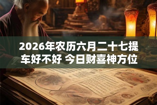 2026年农历六月二十七提车好不好 今日财喜神方位