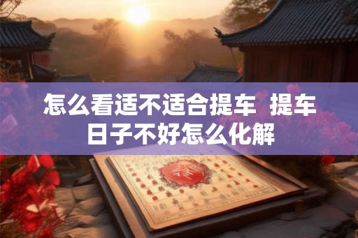 怎么看适不适合提车  提车日子不好怎么化解