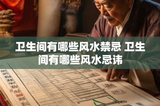 卫生间有哪些风水禁忌 卫生间有哪些风水忌讳