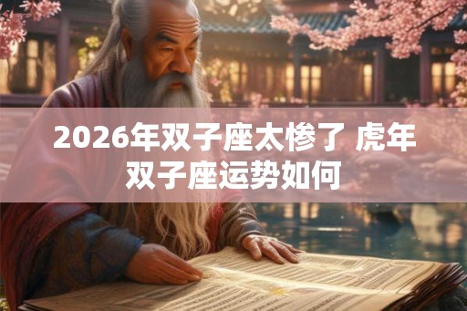 2026年双子座太惨了 虎年双子座运势如何