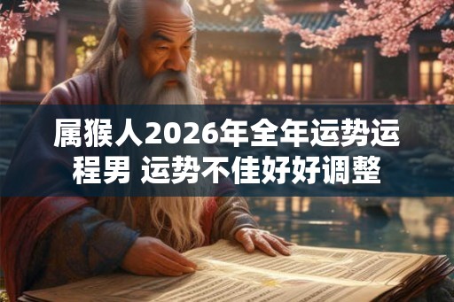 属猴人2026年全年运势运程男 运势不佳好好调整 属猴人2026年全年运势运程男 运势不佳好好调整
