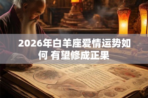 2026年白羊座爱情运势如何 有望修成正果