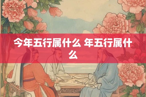 今年五行属什么 年五行属什么